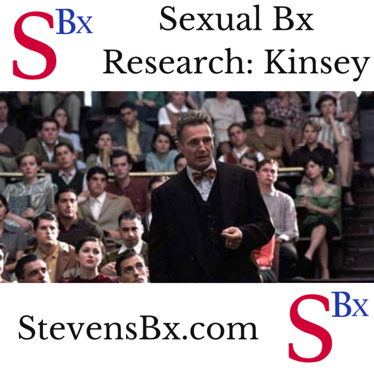 Sexual Bx Research: Kinsey